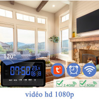 Умный будильник Nisanmoon YQ300 с встроенной камерой наблюдения, Wi-Fi 2.4/5 ГГц, Full HD 1080P (my-19030)