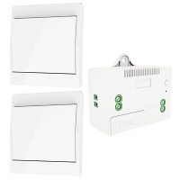 Беспроводной кинетический выключатель света DieseRC 2201NB+WP10 выключатель и релейный приемник мощностью 1000 Вт с предохранителем (my-16038)