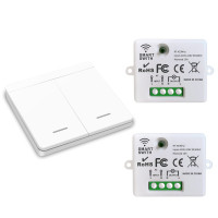 Беспроводной выключатель света DieseRC, 86 настенная панель RF защитный выключатель и 10-амперный ресивер-контроллер (my-16030)