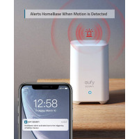 Датчик руху, охоронна домашня система сигналізації Eufy Security охоплення 100° регульована чутливість білий (my-8119)