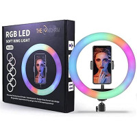 Кільцеве підсвічування Generic MJ26 для смартфона, TIK TOK, відео YOUTUBE, селфі, фотографії та прямих трансляцій (my-11034)