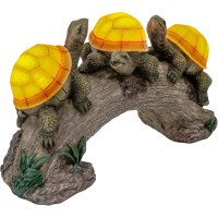 Набор садовых светильников TERESA'S COLLECTIONS 30cm из 3 фигурок черепах со светодиодной подсветкой на солнечных батареях (my-16053)