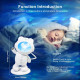 Проектор Mexllex Galaxy, потолочный проектор звездного неба Little Bear таймер, пульт дистанционного управления и регулируемый угол наклона 360°, сине-фиолетовый (my-16110)