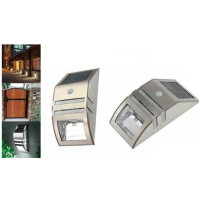 Светильник из нержавеющей стали с солнечной панелью и датчиком движения (my-11153)