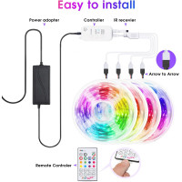 Світлодіодна гірлянда HEERTTOGO LED Strip-20M RGB з Bluetooth (my-6104)