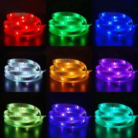 Светодиодная LED лента RGB 5050 с приложением Bluetooth комплект 2 метра водостойкая от USB (my-11121)