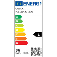 Светодиодный потолочный светильник OUILA плоский круглый - Ø40CM LED 36W 3000K (my-6007)