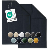 Комплект з 2 килимків для ванної Blumtal EB0009 - м'який килимок для душу, 100% бавовна, темно-синій (my-13171)