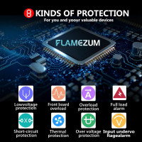 Трансформатор-инвертор напряжения 24 В 220 В с чистой синусоидой 3000 Вт, портом USB 3,4 А (my-13137)