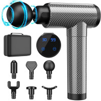 Массажер Cholas qws2-1 для мышц 30 скоростей сенсорный ЖК-экран и 10 массажных головок карбон (my-8129)