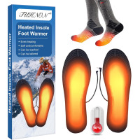 Стельки TUKNON с подогревом для обуви, заряжаемые через USB, черный (my-13006)