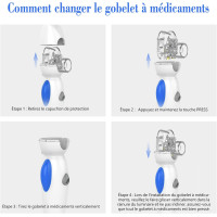 Ингалятор небулайзер FEELLIFE, эффективный мембранный небулайзер для детей, синий (my-13108)