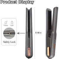 Беспроводной выпрямитель для волос AIIE-EIIA с зарядкой через USB-C и аккумулятором 2800 мА·ч серый (my-11030)