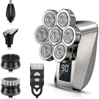 Бритва для лысых мужчин PEACEONE HS-1 перезаряжаемая роторная бритва 5в1 ля влажного/сухого бритья (my-11095)