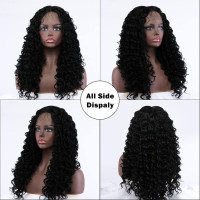 Длинный вьющийся парик BESTUNG ‎BST0001 #282727 22 дюйма, синтетический, черный (my-16150)