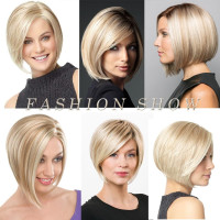 Короткиq парик цвета платиновой блондинки BESTUNG для женщин, натуральный прямой парик (my-16140)