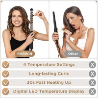 Набор щипцов для завивки волос PARWIN PRO BEAUTY HT0295 5 в 1, температура до 450F, светодиодный дисплей (my-13100)