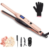 Випрямляч для волосся JAETON ST196G нагрівання 100-220 ° C, з рукавичкою колір Рожеве золото (my-13008)