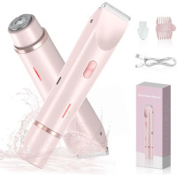 Женская электробритва JINPUS 2 в 1 розовая (my-6108)