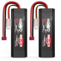 Акумулятор HOOVO 2S 7,4 В 50C 4000 мАг LiPo з Т-подібним штекером для радіокерованих машин 2шт (my-19170)
