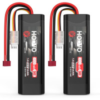 Акумулятор HOOVO 2S 7,4 В 50C 4000 мАг LiPo з Т-подібним штекером для радіокерованих машин 2шт (my-19170)
