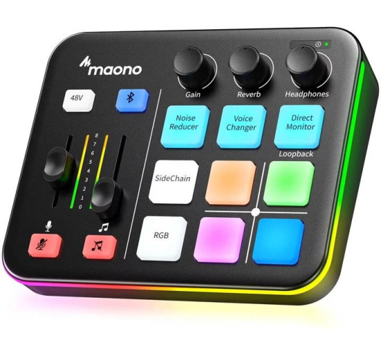 Аудиоинтерфейс Maono G1 Neo, черный (my-19076) Аудиоинтерфейс Maono G1 Neo, черный (my-19076)
