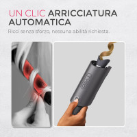 Автоматична плойка TYMO HC503 діаметром 25 мм, температура 160–210 °C, сірий металік (my-19047)