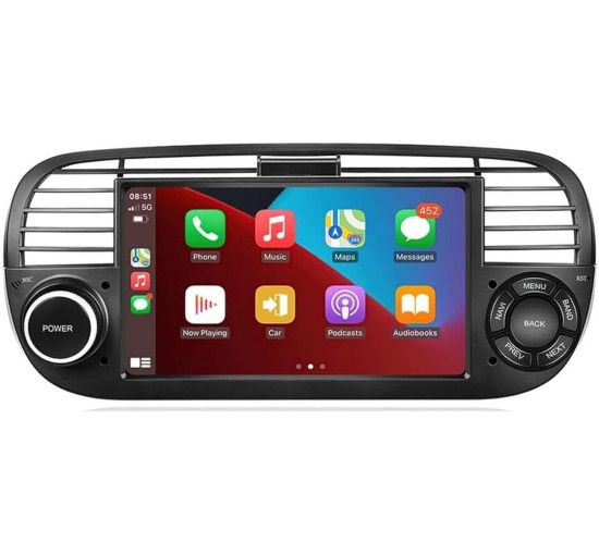 Автомобільна магнітола GOJOHO CarNav Fiat 500 Radio з GPS-навігацією CarPlay, 7 дюймів (my-19126) Автомобільна магнітола GOJOHO CarNav Fiat 500 Radio з GPS-навігацією CarPlay, 7 дюймів (my-19126)