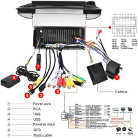 Автомобільна магнітола GOJOHO CarNav Fiat 500 Radio з GPS-навігацією CarPlay, 7 дюймів (my-19126)