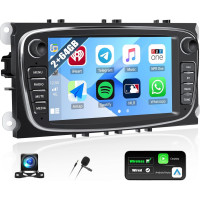 Автомобильная магнитола SIXTOP SH1AM25TOP 2G+64G Android 13 для Ford Focus 7 дюймов, GPS, Wi-Fi, Bluetooth, FM (my-19116)