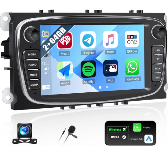 Автомобильная магнитола SIXTOP SH1AM25TOP 2G+64G Android 13 для Ford Focus 7 дюймов, GPS, Wi-Fi, Bluetooth, FM (my-19116) Автомобильная магнитола SIXTOP SH1AM25TOP 2G+64G Android 13 для Ford Focus 7 дюймов, GPS, Wi-Fi, Bluetooth, FM (my-19116)