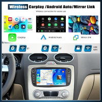 Автомобільна магнітола SIXTOP SH1AM25TOP 2G+64G Android 13 для Ford Focus 7 дюймів, GPS, Wi-Fi, Bluetooth, FM (my-19116)