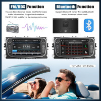 Автомобільна магнітола SIXTOP SH1AM25TOP 2G+64G Android 13 для Ford Focus 7 дюймів (my-19116)