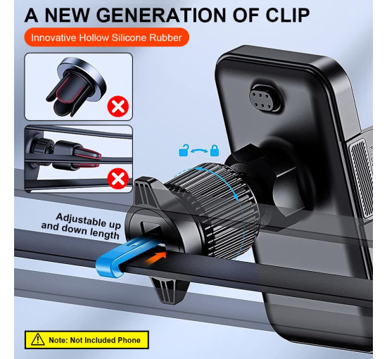 Автомобильный держатель STHIRA PA01 для мобильного телефона, универсальный, темный (my-19169)