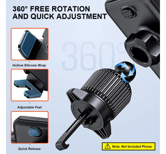 Автомобильный держатель STHIRA PA01 для мобильного телефона, универсальный, темный (my-19169)