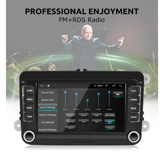 Автомобильный мультимедиаплеер ESSGOO AR7002, 7" 1080P Full HD, GPS (my-19092)