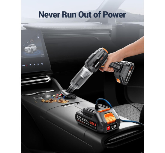 Автомобильный пылесос SEALIGHT X1 PP, портативный, беспроводной, 120 Вт (my-19147)