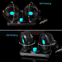 Автомобільний вентилятор, 12, подвійний (my-19087)