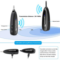 Беспроводная микрофонная гарнитура KIMAFUN KM-G100-1, черный (my-19109)