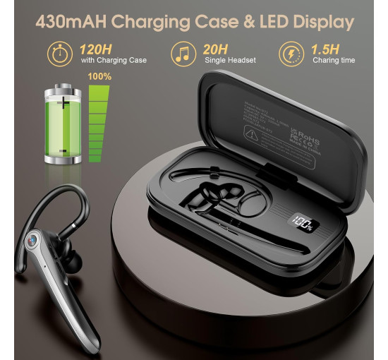 Беспроводные наушники Atheewon S72 Bluetooth с микрофоном с шумоподавлением ENC, черный (my-19113)