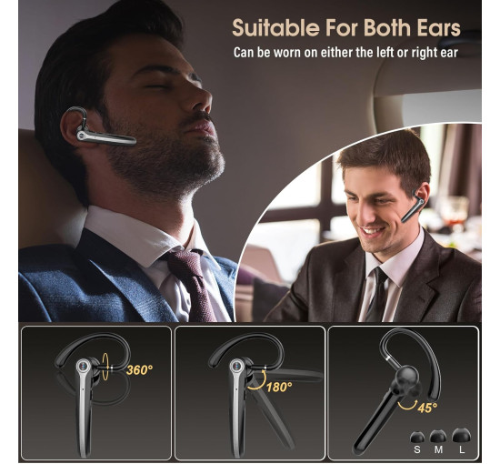 Беспроводные наушники Atheewon S72 Bluetooth с микрофоном с шумоподавлением ENC, черный (my-19113)