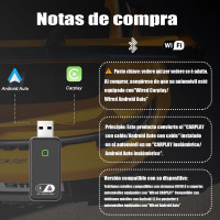 Бездротовий адаптер GreenVacShop Carplay для iOS та Android, Bluetooth FM-передавач (my-19180)