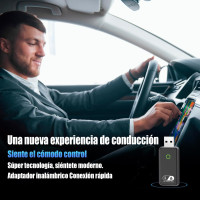 Бездротовий адаптер GreenVacShop Carplay для iOS та Android, Bluetooth FM-передавач (my-19180)