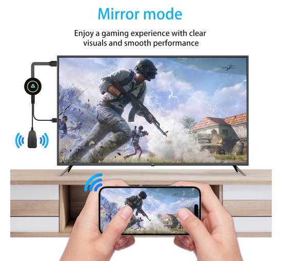 Беспроводной дисплейный адаптер QIDUHUQI 4K с телевизора на устройства iOS/Android/Windows/iPhone (my-19186)