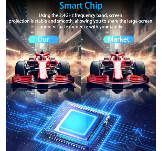 Беспроводной дисплейный адаптер QIDUHUQI 4K с телевизора на устройства iOS/Android/Windows/iPhone (my-19186)