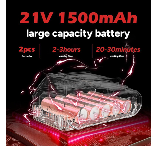 Беспроводной электрический кусторез OUTIGO kf8, с 2 аккумуляторами и 4 лезвиями, розовый (my-19145)