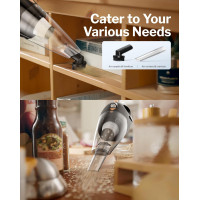 Бездротовий ручний пилосос Powools AK-007A з 2 фільтрами, помаранчевий (my-19173)