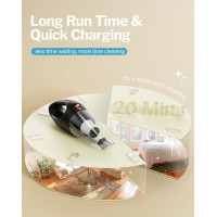 Бездротовий ручний пилосос Powools AK-007A з 2 фільтрами, помаранчевий (my-19173)