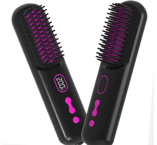 Беспроводной выпрямитель для волос Sm Liters Beauty XWS-890 с отрицательными ионами, 9600 мА·ч, ЖК-дисплей, черный (my-19198)