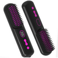 Бездротовий випрямляч для волосся Sm Liters Beauty XWS-890 з негативними іонами, 9600 мА·год, РК-дисплей, чорний (my-19198)